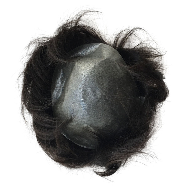 B-zone Super Thin Skin PU V Loop Virgin Human Hair Mens Toupee