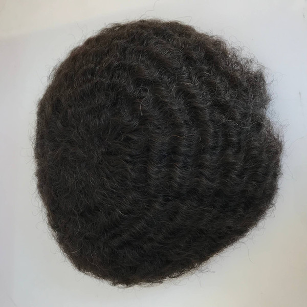 Full Lace Afro Curly Toupee Men Wig Full Swiss Lace With Black Curly Toupee Replacement For Men