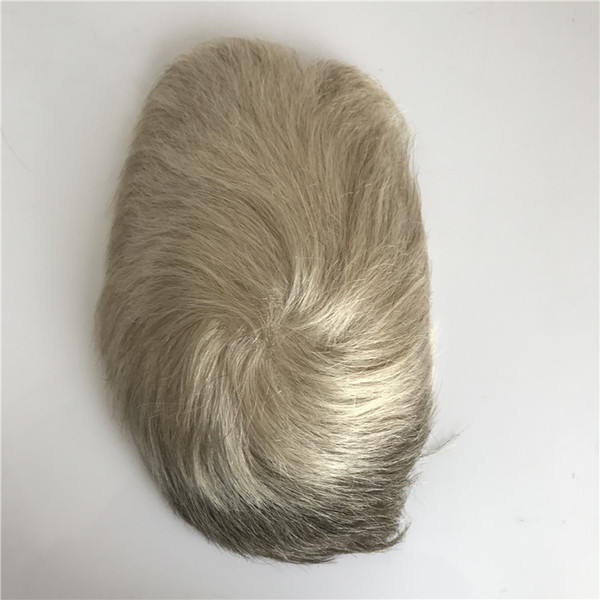 Mono Lace With Npu Men Toupee Mono Lace Men's Wig Lace With Npu Around Toupee High Quality Men's Wig Replacement Systems