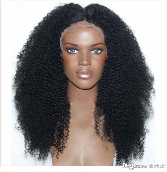 Kinky Curly Synthetic Wig With Baby Hair Heat Resistant Fiber Hair Afro Kinky Curly Lace Front Synthetic Wgs For Black Women