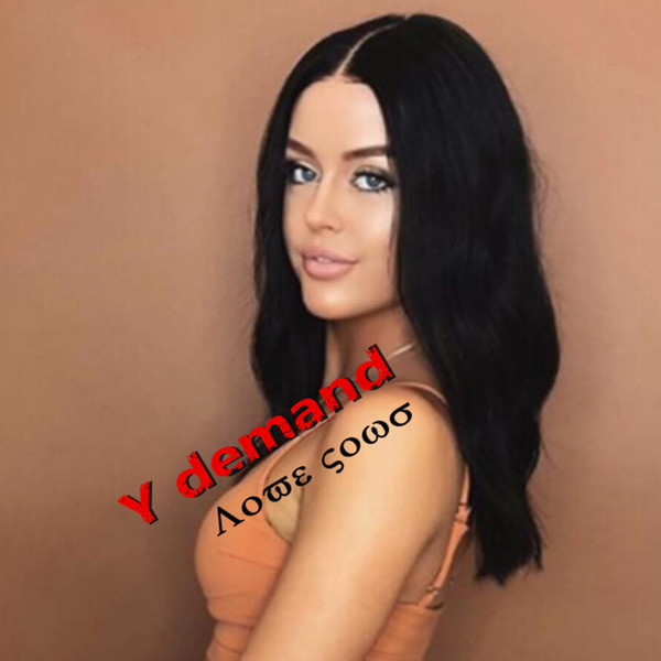 Y demand Sexy Fashion Black Natural wave lady's Wigs Synthetic Hair Wig Women Natural Party Wig Wigs In Stock