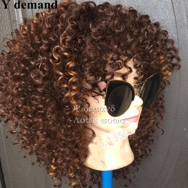 Kinky Curly Wigs for Women Long Black Afro Curly Wig Synthetic Hair Wigs In Stock High Temperature Fiber Celebrity Wig Wholesale