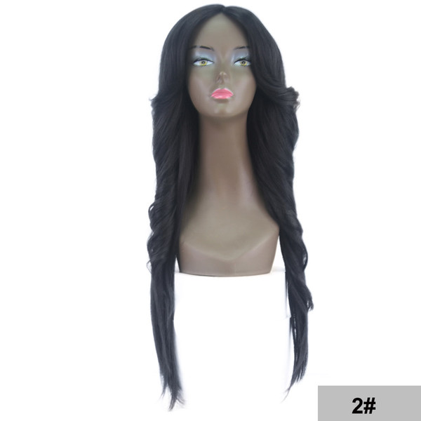 Cheap Ombre Wigs 613 Blonde Body Wave Hair Wigs 1# 4# Blue High Quality Heat Resistant Synthetic Straight Lace Wigs for Black Women