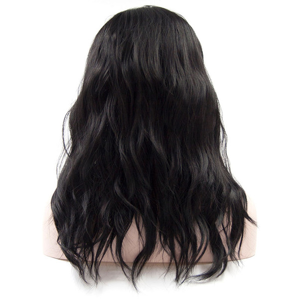 Wavy Synthetic Lace Front Wigs For African American Women High Temperature Heat Resistant Fiber Medium Length Natural Wave Synthetic Wig