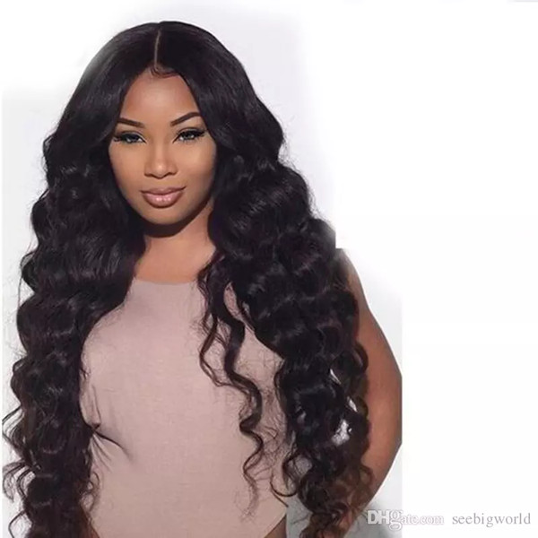 Best Quality Simulation Human Hair Wigs long loose Wave Full wigs for black women in stock