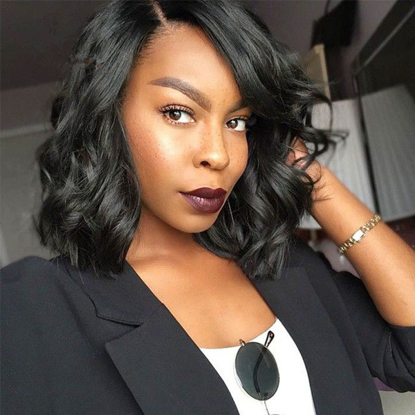 Xiu Zhi Mei Charming Short Bob Wave Wigs Simulation Brazilian Human Hair short bob style Wave wigs For black women in stock