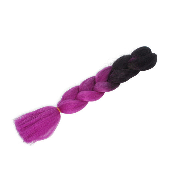 High Temperature Fiber Braiding Hair Ombre Color Hair Wigs Hair Wefts