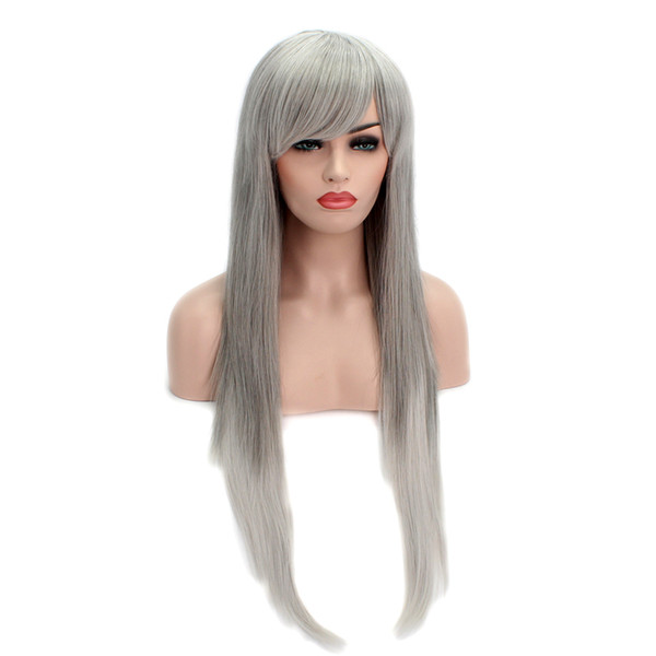 Yaki Hair Wigs Silky Straight Hair Wigs Long Synthetic Hair Wigs