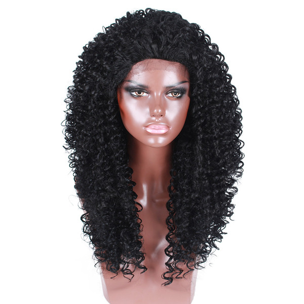 Wholesale manufactures silky straight cheap synthetic hair lace front wig