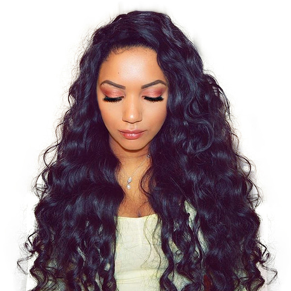 150% density Lace Front wigs Curly Loose Water Wave Brazilian Full Lace Human Hair Wigs Pre Plucked Natural Hairline Bleach Knots Qtfn