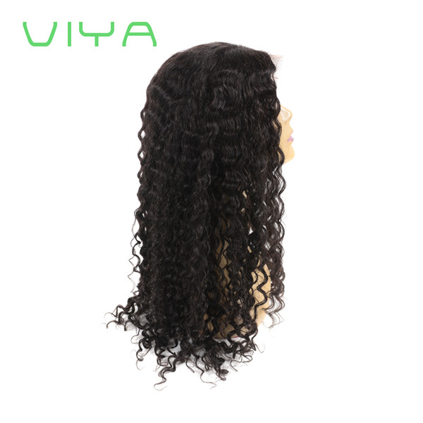 100% Virgin Lace Front Human Hair Wigs Baby Hair PrePlucked Natural Hairline Full Lace Wigs Deep Wave Brazilian Wig For Black Women