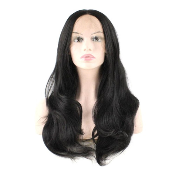 Synthetic Lace Front Wigs For Cheap Free Part Long Natural Wave High Temperature Fiber Heat Resistant Synthetic Wig