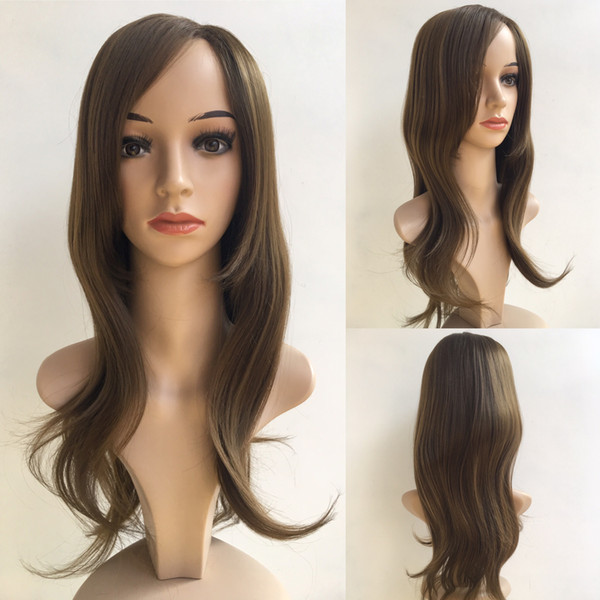 Fashion Hot Sale WIG Synthetic Long Straight Brown Wigs For Black Women High Temperature Fiber Wig Wholesale