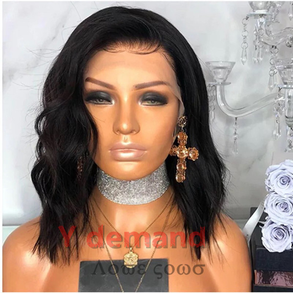 Short Kinky Curly Black Full Sexy Bob Wigs Hairstyle None Lace Synthetic Hair Wigs Afro Wavy For Black Woman In Stock