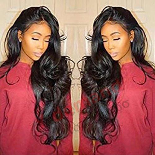 Hot Selling Fashion Long Wave Wig Black Simulation Brazilian Human Hair Wigs full Wigs In stock Y demand