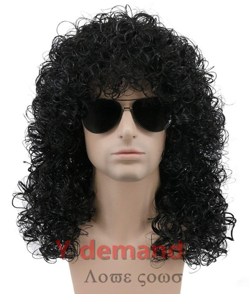 Fashion Hot Sale WIG Synthetic Men/Women Natural Black Long Loose Curly Synthetic Cosplay Wig Party Hair