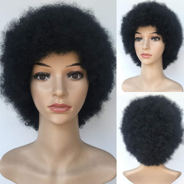 Fashion Short Black Hair Synthetic Wavy BOB Wigs Pixiec Cut Hair With Bangs African American For Black Women In Stock