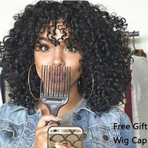 Fashion 5 Styles Afro Kinky Curly Wigs Sexy BOB Hair Synthetic Short Wig for Black Women Full Celebrity Wig Wholesale