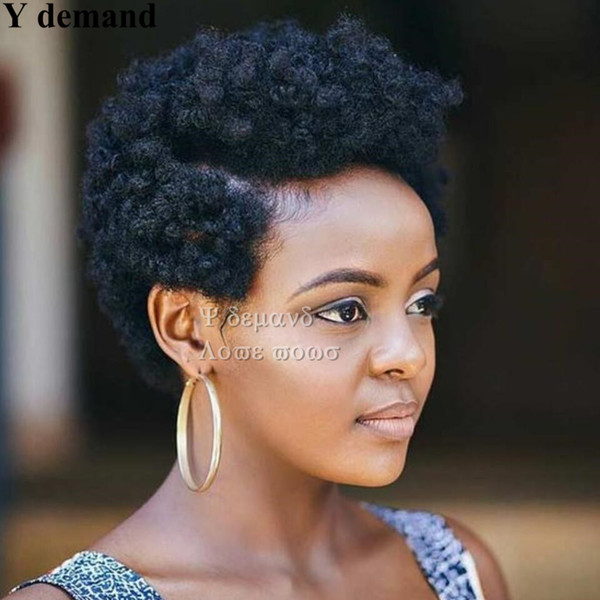 Fashion Charming Cheapest Curly Black Short Full Wigs For Women New Sexy Women's Natural Hair Wigs None Lace Wig In Stock Y demand