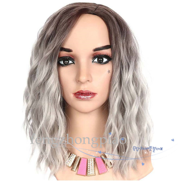 FZP 100% Brand New High Quality Fashion Black Full wigs>> Popular Short Party Hair Wigs For Women Medium Long Simulation Human Hair