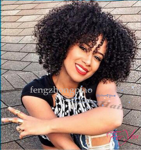 Glueless Lace Front Wig Afro Black Women Black Kinky Curly Lace Wigs Heat Resistant Synthetic Curly Hair Wigs