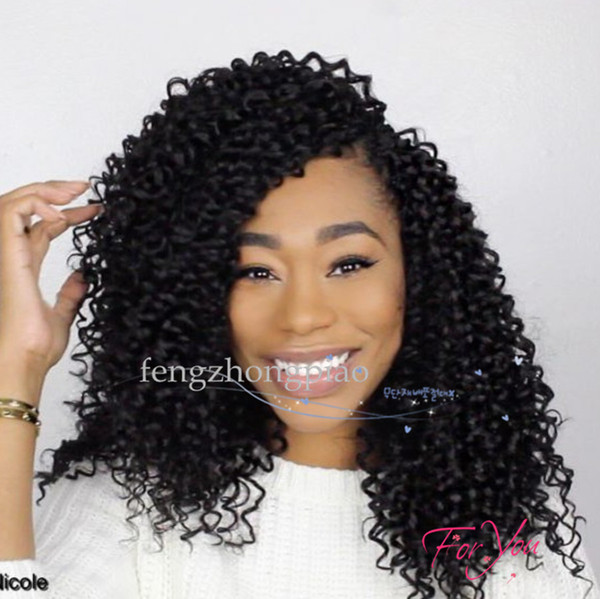 Free16 inches Short Curly Wig Black Hair Woman Fashion Synthetic Kinky Curly Hair wig Full Wigs High Temperature Fiber