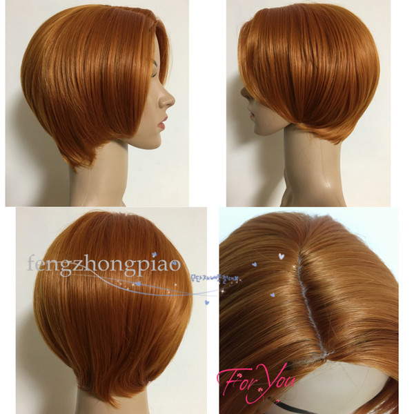 Feng Zhong Piao Pixie Cut Short Hot New Stylish Blonde Straight Ladies Fashion Sexy Party Cosplay Synthetic Hair Wigs/Wig