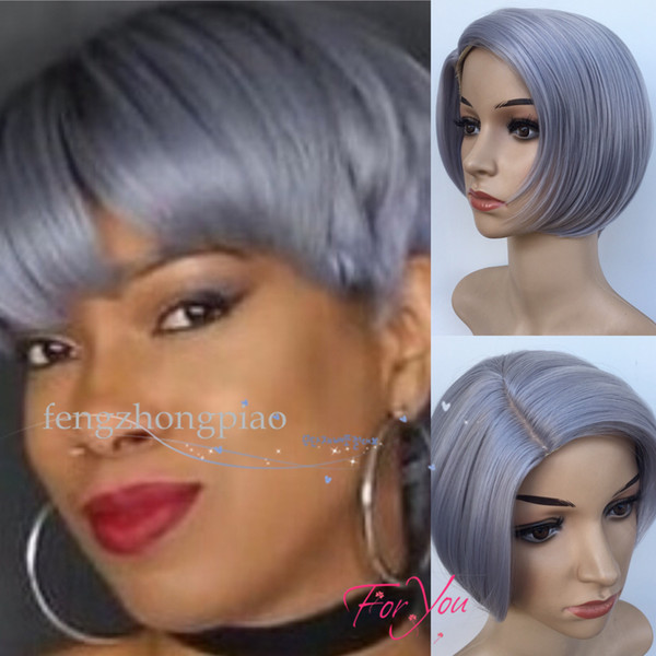 Feng Zhong Piao Short Hairstyle Wigs Bestseller Wig Black Straight Fashion Cool Celebrity Hairstyle Charming Style Synthetic Cheap Hair Wig