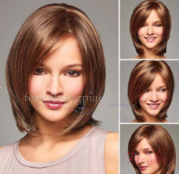 100% Brand New High Quality Fashion Picture wigs >> New style short sexy Brown wavy wigs for women natural Hair wig