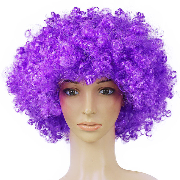 Xiu Zhi Mei 165g Best quality Wigs Men Afro Fans Wigs Bulkness Christmas Halloween Carnival Party Short Curly Cosplay Wig