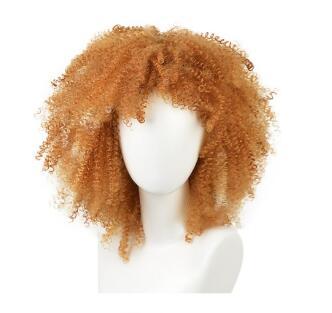 Xiu Zhi Mei Top New BOB Short Golden Kinky Curly Full Wig Simulation Human Hair For Black Women Fashion Shorts Curl Full Head Hair Resistan