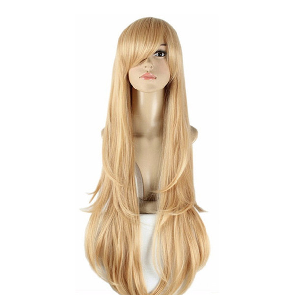 WoodFestival 100 cm long anime wigs for womens sword art online cosplay wig heat resistant synthetic wigs straight asuna yuuki braid wig