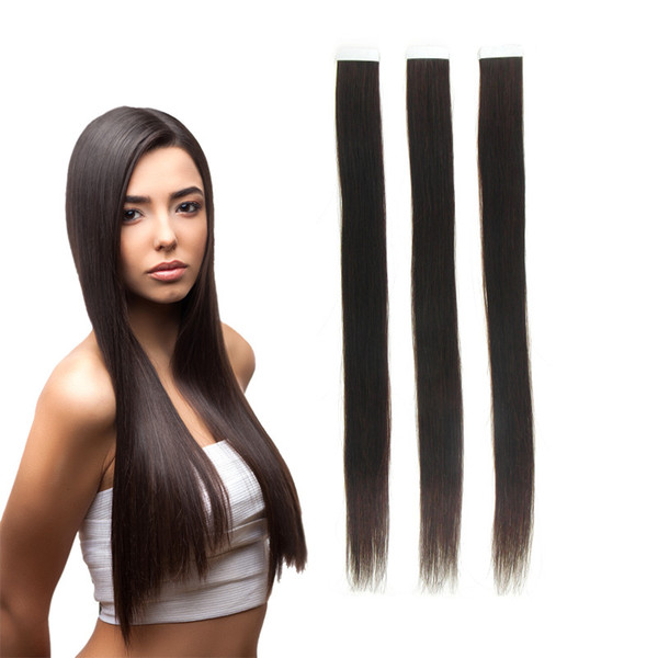 ELIBESSTape In Human Hair Extensions 2.5g/strand Brazilian Remy Human Hair Tape Extensions #60#613#22#18#27#2 available 40 Pieces