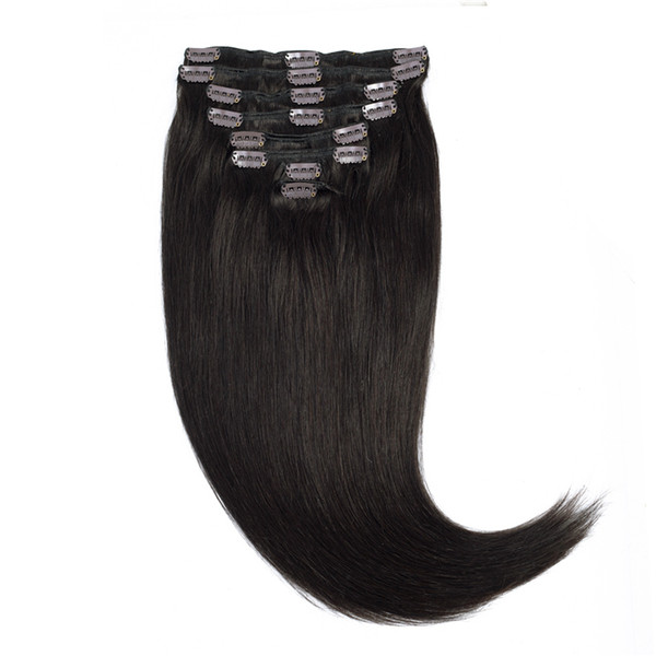 100% human hair clip in human hair extension for black women,clip extension remy human clip in hair extension