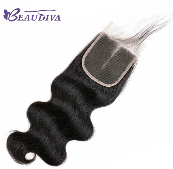 Beau Diva 4*4 peruvian Virgin bundles with closures Free Shipping Unprocessed Peruvian Virgin Human Hair Closure