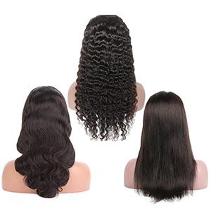 Lace Wig 7A 100% Human Hair Full Front 360 Lace Wig with Baby Hair Natural Black 1B Brazilian Hair Remy