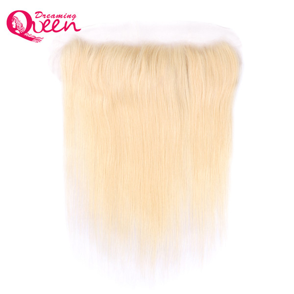 613 Blonde Color Straight Lace Frontal Closure Ombre Brazilian Virgin Human Hair 13X4 Ear to Ear Frontal With Baby Hair Pre-plucked