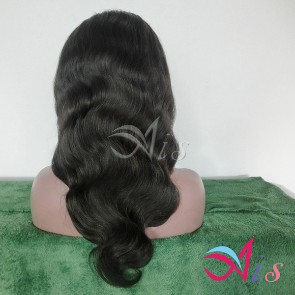 New Fashion Human Hair Wigs Glueless Full Lace Wig & Front Lace Wig Body Wave Natural Black Brazilian Virgin Hair Wigs With Baby hair