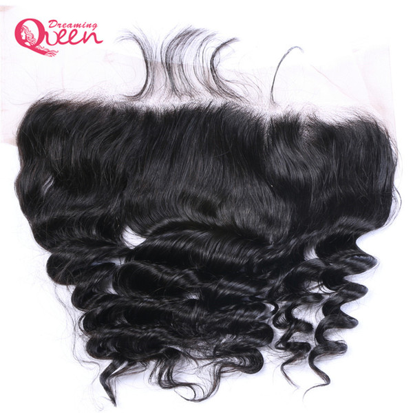 Brazilian Loose Wave Lace Frontal Closure Middle Free Three Part 13x4 Ear to Ear Unprocessed Virgin Human Hair Closure Free 