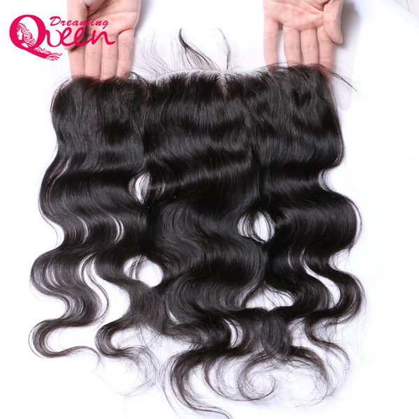 Brazilian Body Wave Lace Frontal Closure Brazilian Virgin Human Hair Pre-plucked Bleached Knots 13x4 Hair Closure 