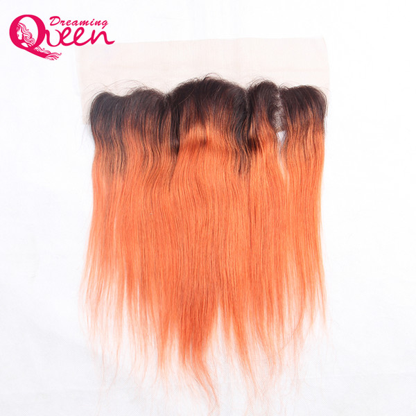 T1B 350 Straight Hair Lace Frontal 13X4 Ear to Ear Lace Frontal Closure With Baby Hair Pre-plucked Bleached Knots Frontal