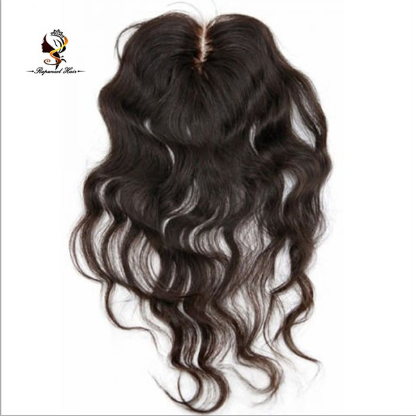 Center parting top closure human hair lace front closure top hair closure in stock