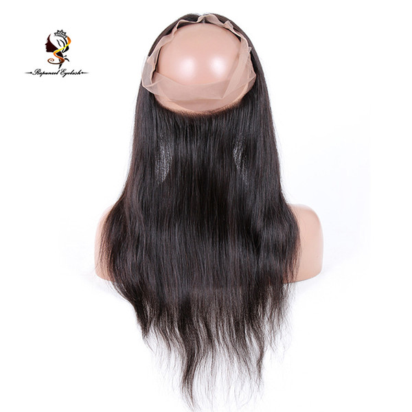 Wholesale virgin hair vendors straight Pre Plucked 360 human hair lace frontal closure