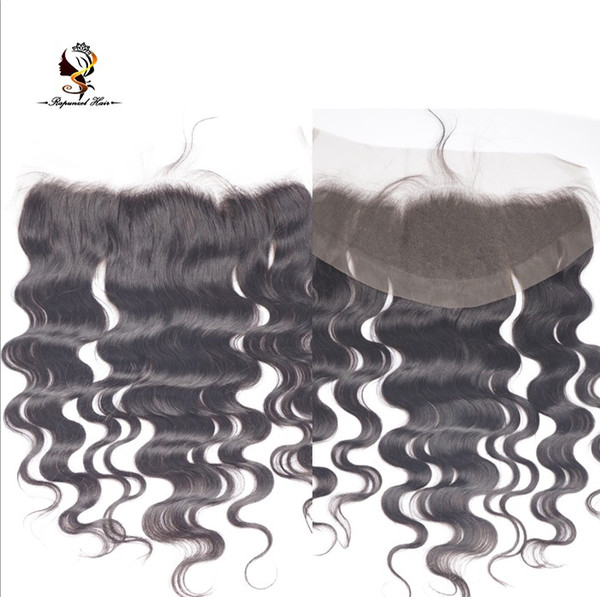 Brazilian cuticle aligned hair full lace frontals closure hairline natural black body wave ear to ear lace frontal