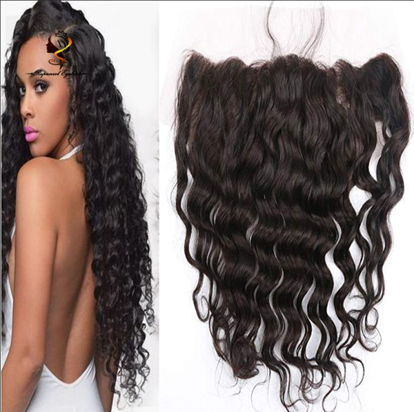 Chinese wholesale distributors deep wave transparent swiss lace frontal with baby hair