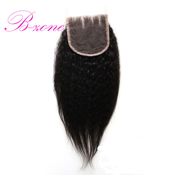 Brazilian Kinky Straight Lace Closure With Baby Hair 4