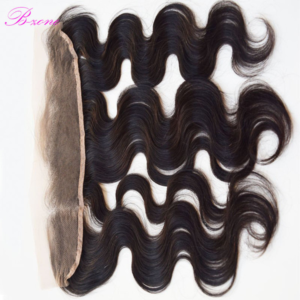 13x2 Lace Frontal Closures 100% Unprocessed Brazilian Body Wave Human Hair Cheap Lace Frontals Free Part With Bleached Knots 8A Grade