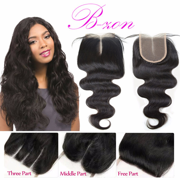 100% unprocessed new fashion lace closure body wave,indian hair lace front closures