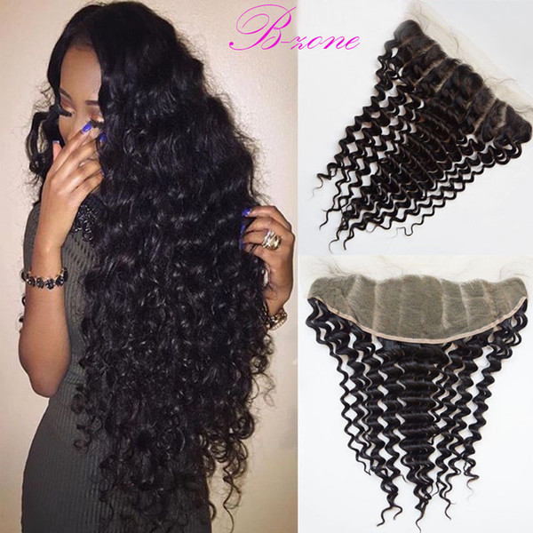 beyonce curl deep curly wave Malaysian virgin human hair lace frontal 100% Non processed top closure