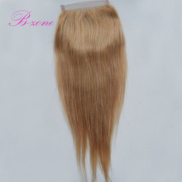 7A Rosa Hair Products Malaysian straight Closures Honey Blonde Swiss Lace Closure free mid 3 Part Bleached Knots closure babyhair